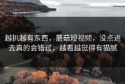 越扒越有东西，蘑菇短视频，没点进去真的会错过，越看越觉得有猫腻