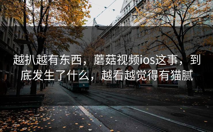 越扒越有东西，蘑菇视频ios这事，到底发生了什么，越看越觉得有猫腻